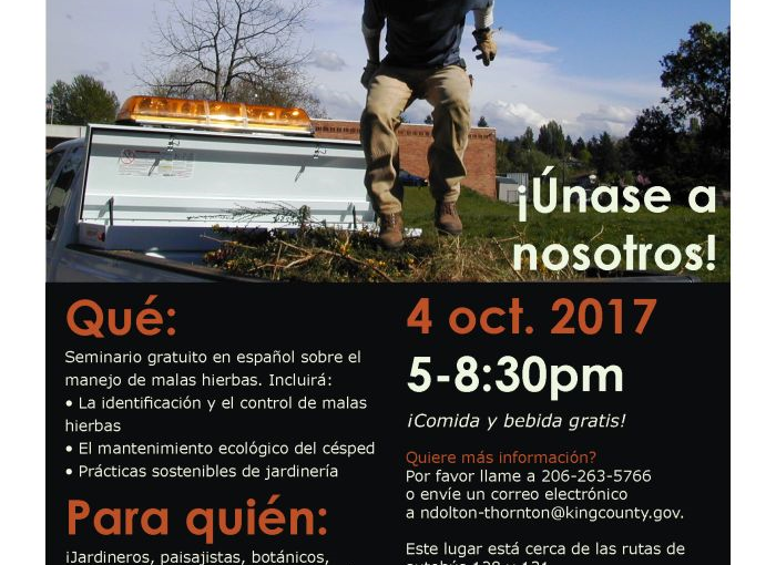 Seminario gratuito en español sobre el manejo de malas hierbas